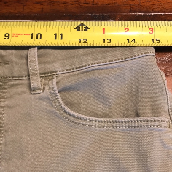 LOFT High Waist Skinny Crop Raw Hem Jeans - Picture 9 of 12